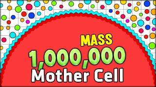 WORLD RECORD 1,000,000 (MILLION!) MASS TO A SPAWNER CELL IN AGARIO (ADDICTIVE GAME - AGAR.IO #40)