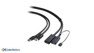 Cable Matters Active VR Extension Cable with USB and DisplayPort