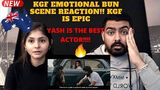 KGF BUN SCENE REACTION By an AUSTRALIAN Couple | Super EMOTIONAL Scene | KGF is out of this WORLD! |