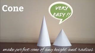 Cone | maths model 3d shapes using paper