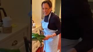 COOKING IN THE KITCHEN WITH KAMALA HARRIS #kamalaharris #yummy