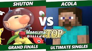 MaesumaTOP#7 GRAND FINALS - Shuton (Olimar) Vs. Acola (Steve) SSBU Ultimate Tournament