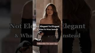 Not Elegant vs Elegant #elegantlady #elegant #elegantstyle #elegance #outfit #women #dress #shorts