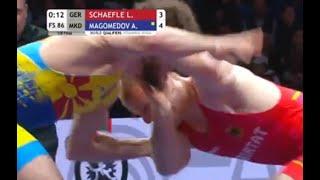 2024 World OG Qualifier Mattenflucht - SCHAEFLE (GER) vs. MAGOMEDOV (MKD) Eighth Final _FS 86Kg