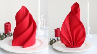 How I fold the napkins | Two very elegant ideas