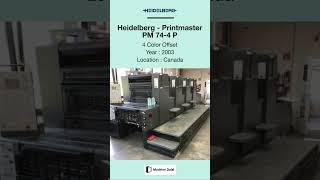 Preowned Offset Printing Machine for SALE | Heidelberg - Printmaster PM 74-4 P | @Machinedalal