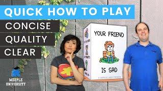 Your Friend Is Sad Card Game - Quick How to Play