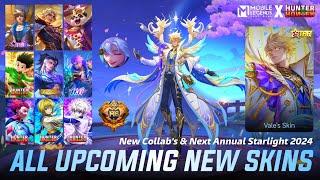 MOBILE LEGENDS ALL UPCOMING SKINS 2024 - NEXT ANNUAL STARLIGHT 2024 - MLBB COLLAB HUNTER X HUNTER