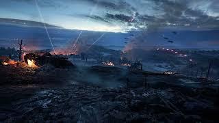 Battlefield War Ambience, distant gunfire battles, artillery bomb explosions, for relaxing, sleeping