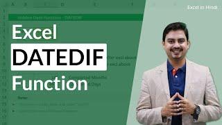 Excel DATEDIF Function (Between Two Dates)