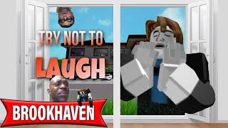 Try not to laugh - ROBLOX Brookhaven RP FUNNY MOMENTS 