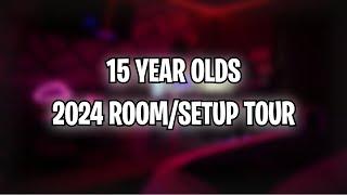 15 year old's new 2024 room/setup tour
