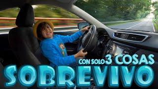 SOBREVIVIENDO en mi AUTO con SOLO 3 COSAS