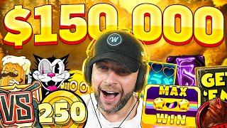 I SPENT $150,000 on ONLY HACKSAW BONUSES & got a MAX WIN!! (Bonus Buys)
