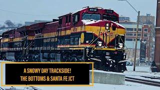 [HD] A SNOWY DAY OF RAILFANNING THE BOTTOMS & SANTA FE JUNCTION IN KC! CONSTANT TRAIN MEETS & MORE!