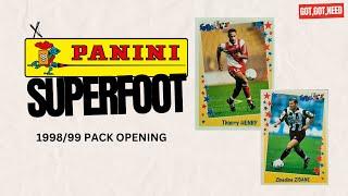 RETRO Panini Superfoot 1998/99 Pack Opening / The hunt for Thierry!