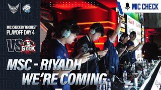 RIYADH, EVOS GLORY DATANG! | #MICCHECK by Request VS GEEK Fam MPL ID Playoff Season 13