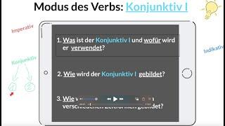 Konjunktiv 1 (indirekte Rede)