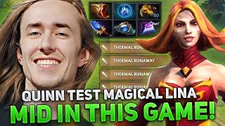 QUINN TEST MAGICAL LINA MID in THIS GAME! IMBA or TRASH HERO?!