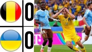 Ukraine vs Belgium 0-0 Highlights | UEFA EURO 2024