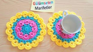 How to crochet a flowers and mandala knitting beginners/ DIY tutorial