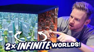 I made two INFINITE WORLDS in ONE BOX?!!