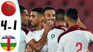 Morocco vs Center Africa Republic 4-1 Extended Highlights & Goals 2020