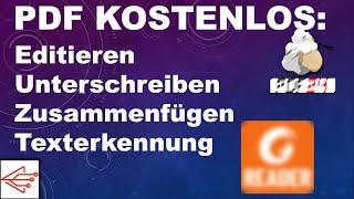 Kostenlos PDF editieren, unterschreiben, Texterkennung, OCR, Drucken mit PDF24 und Foxit Reader