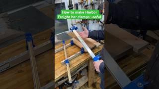 How to make Harbor Freight bar clamps stronger and better ￼#woodworking #woodshop #diy