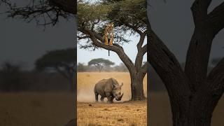 코뿔소 사냥에 실패한 호랑이의 최후!! #코뿔소 #호랑이 #사냥 Tiger's End Failing Rhino Hunt! #Rhinoceros #Tiger #Hunt