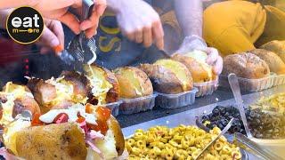 Delicious Baked Potato Kumpir - Istanbul Street Foods 2022