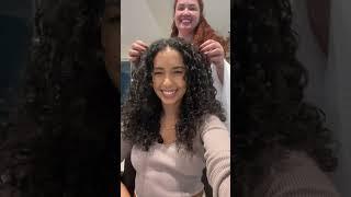 MEU NOVO CORTE DE CABELO CACHEADO CURTO | JULIANA LOUISE