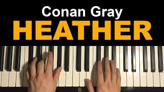 Conan Gray - Heather (Piano Tutorial Lesson)