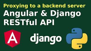 How to proxying Angular 14 to a backend server ( Django Rest API )