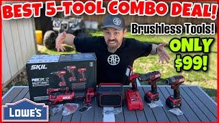  LOWE'S Insane SKIL Brushless 5 -Tool Combo Kit Deal! Review & DEMO! Get Them Before They're Gone!