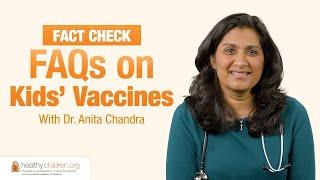 Why do Children Need the Chickenpox Vaccine? Fact Check: FAQs on Kids Vaccines | AAP