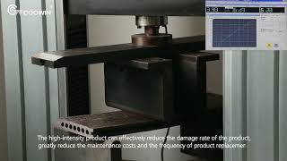 #Coowin Composite Decking TS-03 Classical 3D embossed Surface Strength Test VIDEO