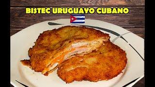 Comida Cubana Bistec Uruguayo  Paso a paso  Delicioso