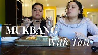 Charcuchie Mukbang W/ Tati My Sister *calming* *quiet* *relaxing*