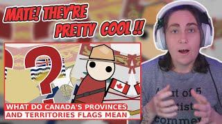 What Do Canada's Provinces and Territories Flags Mean | Australian Reacts | AussieTash