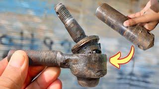 Making of Broken Steering Assembly End with Extra Iron Piece || Must Give Your Feedback