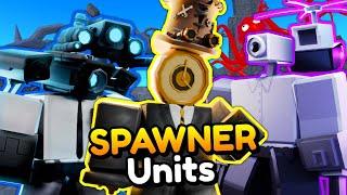 I Used ALL SPAWNER UNITS!! (Toilet Tower Defense)