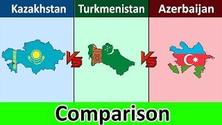 Kazakhstan vs Turkmenistan vs Azerbaijan | Comparison | Datadotcom