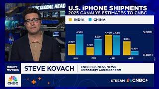 Apple's iPhone exports soar in India amid tariffs