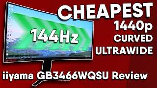 The CHEAPEST 144Hz 1440p ULTRAWIDE (Freesync HDR Curved) | iiyama GB3466WQSU Review