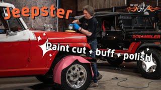 Cutting, Buffing, and Polishing the Jeepster's Faded Paint - Stacey David's Gearz S18 E4