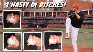 4 BASEBALL PITCHES That Get D1 Hitters Out!  [Baseball Pitching Grips w/ TBC & Tyler Blohm]