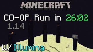 [World Record] Minecraft CO-OP Run in 26:02 w/ IlluminaHD [OLD]