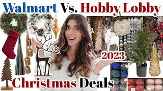 NEW* Walmart Christmas Decor part 2 Vs Hobby Lobby Christmas Deals / Christmas Shopping Guide 2023