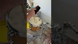 Tuning my 10" tom with drum tuner EZ to Dmitry's specific lug pitches and explaining the process.